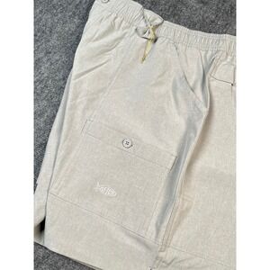 AFCO Fishing Shorts Men44 (fits 40-45 Outdoor Cargo Elastic Waist pull on Angler